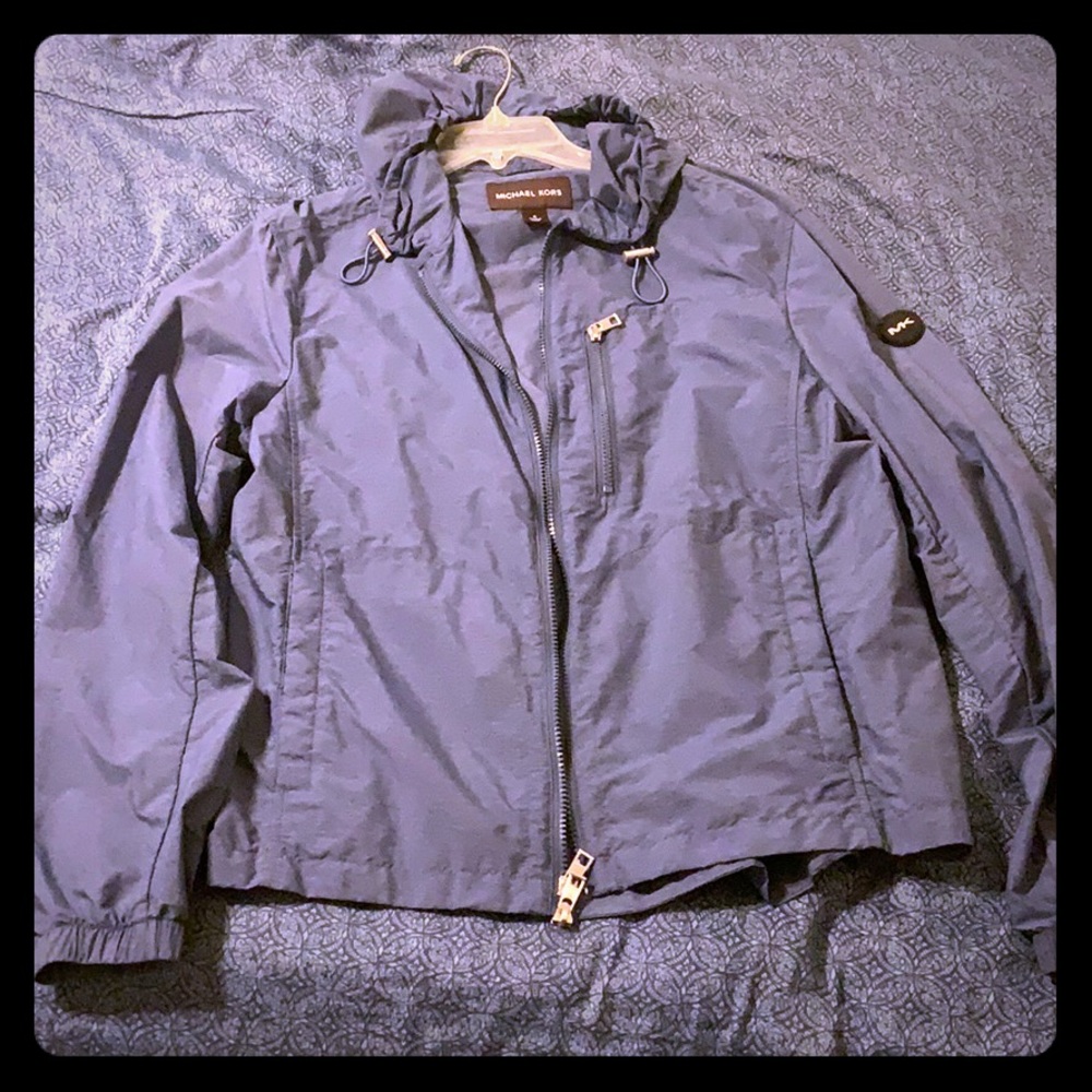 Michael Kors Windbreaker Hooded Jacket Size M